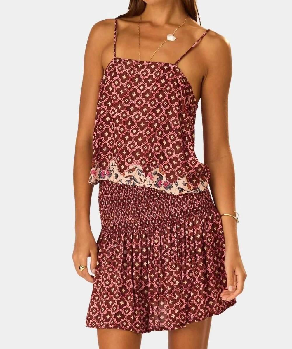 NEW NATALIE MARTIN fern camisole in mosaic spice